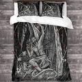 Black Sabbath Duvet Cover Set,Rock 'n' Roll Bedding Comforter Cover 3D Quilt Cover Heavy Metal Decor Double（200x200cm）