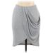 Splendid Casual Skirt: Gray Solid Bottoms - Women's Size Medium