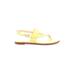 Cole Haan Sandals: Yellow Print Shoes - Women's Size 10 - Open Toe