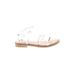 Steve Madden Sandals: White Print Shoes - Women's Size 8 - Open Toe