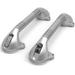 AmeriLuck 16.5" Grab Bar Plastic in Gray | 3.2 H x 16.5 W x 1.25 D in | Wayfair GBSUC-17SLV-2PK