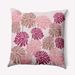 e by design Floral Polyester Indoor/Outdoor Throw Pillow Polyester in Pink | 18 H x 18 W x 7 D in | Wayfair O5PFN1621PK16-18