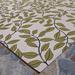 Green 134 x 97 x 0.03 in Area Rug - Couristan Dolce Floral Ivory Olive Flatwoven Indoor Outdoor Area Rug Polypropylene | Wayfair 75120045081112T