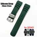 Bracelet de Montre en Silicone pour la Plongée SEIKO 20mm 22mm Résine Conserve Eau Domestique