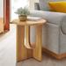 Modway Rivian Round Side Table Wood in Brown | 18 H x 16 W x 16 D in | Wayfair EEI-6595-OAK