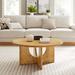 Modway Rivian Round 34" Coffee Table Wood in Brown | 15 H x 34 W x 34 D in | Wayfair EEI-6594-OAK