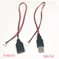 Mâle USB et tête 600 vers fil terminal XH2.54-2P câble d'alimentation à 2 cœurs prise USB vers