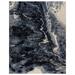 Blue/Navy 108 x 78 x 0.8 in Area Rug - Gertmenian Imani Zuri Modern Abstract Wave Plush Navy Blue/Ivory Polypropylene/Polyester Shag Area Rug Polyester | Wayfair