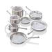 Ninja EverClad Stainless Steel Cookware 12 Piece Cookware Set Non Stick/Stainless Steel in Gray | Wayfair 622356620949