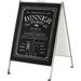 Inbox Zero Free Standing Chalkboard, Stainless Steel | 33.46 H x 26.54 W x 3.14 D in | Wayfair 178E2C755E554C0B99CF5A62579AB42B