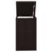 Aqua Teak Spa Laundry Hamper Wood in Black | 22 H x 13.75 W x 13.75 D in | Wayfair 555