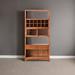 RARLON Solid Wood Bookcase New Chinese Bookcase Display Bookcase Wood in Brown | 81.88 H x 39.37 W x 13.77 D in | Wayfair 04LUXY38KBK5864E9