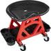 Stalwart Shop Stool w/ Wheels & Tool Storage Plastic | 17.3 H x 14.4 W x 23.25 D in | Wayfair 75-CAR2021