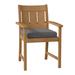 Summer Classics Croquet Teak Patio Dining Armchair w/ Cushions Wood in Brown | 37.75 H x 24.25 W x 27 D in | Wayfair 28304+C0304221N