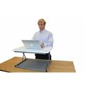 Inbox Zero Height Adjustable Standing Desk Converters Metal in Gray | Wayfair D720615A6F7A496A99661C58232E83E4