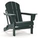 Dovecove Lillian HDPE Folding Adirondack Chair, Patio Outdoor Chairs, Fire Pit Chair Plastic/Resin in Green | 35.04 H x 29.33 W x 21.26 D in | Wayfair