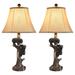 Millwood Pines Chedrick Resin USB Table Lamp Set of 2 Resin | 26 H x 13 W x 13 D in | Wayfair CAFD14C0BD314CAB908D4C6D926DE779