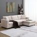 Latitude Run® Modern Sectional Sofa, L-Shaped Couch Set w/ 2 Free Pillows | 33.5 H x 100.4 W x 64.6 D in | Wayfair 3B3879052B354D85AA606CEAD20C41CC