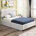 Red Barrel Studio® Javien Upholstered Platform Storage Bed Metal in White | 42.9 H in | Wayfair 550EB7F1C07F41A5B19940B3DD628C38