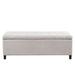 Red Barrel Studio® 100% Upholstered Storage Bench Solid + Manufactured Wood/Polyester/Wood in Brown/Gray | 18.8 H x 50.3 W x 19.29 D in | Wayfair