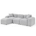 Gray Sectional - Latitude Run® Grey Teddy Fabric L-shaped Modular Sectional Sofa w/ Versatile Diy Combination Options Other Performance Fabrics | Wayfair