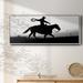 Union Rustic Rope & Ride I Framed On Canvas Print Canvas, Solid Wood in Black/Green | 24 H x 60 W x 1.5 D in | Wayfair
