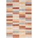 Brown/White 120 x 96 x 0.79 in Area Rug - Ebern Designs Rectangle Keyondrae Geometric Area Rug in Brown/Beige | 120 H x 96 W x 0.79 D in | Wayfair