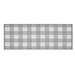 Gray/White 48 x 17 x 0.16 in Area Rug - Gracie Oaks Berenda Gingham Machine Woven Flatweave Polyester Indoor/Outdoor Area Rug in White/Gray Polyester | Wayfair