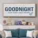 Trinx Sleep Tight Sweet Dreams - Floater Frame Print on Canvas Canvas, Solid Wood in Blue/White | 24 H x 60 W x 1.5 D in | Wayfair