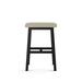 Red Barrel Studio® Ingund Faux Leather Counter & Bar Stool Upholstered//Faux leather in Brown | 26.375 H x 19.25 W x 14.375 D in | Wayfair