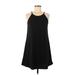 Wallflower Casual Dress - Mini Scoop Neck Sleeveless: Black Print Dresses - Women's Size Medium