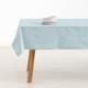 Belum Tischdecke, schmutzabweisend, Größe 300 x 140 cm, extraweich, Blau, 100, Stoff 100% Bio-Baumwolle, einfarbig, Tischdecke