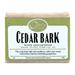 Cedar Bark Soap for SE33 MEN and WOMEN Natural Exfoliating - FOREST FRESH SCENT - 4oz (112g) Made w/Essential Oils Cedarwood Pine Bergamot Sage Fir Needle - Bar Soap
