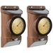 2 Pieces Solar Garden Wall Lamp Lampara Exterior Outdoor Light Thermometer Type Induction Plastic Abs
