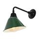 JONATHAN Y Aurora 9.63 1-Light Farmhouse Industrial Indoor/Outdoor Iron LED Gooseneck Arm Outdoor Sconce by JONATHAN Y - 9.63 Green/Black