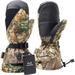 Realtree Men s Hunting Mitts | Insulated Camouflage Mittens with Touch Screen Thumb Heated Gloves for Men Waterproof Features Ideal for Outdoor Activities (Size: L/XL)