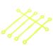 5 Pcs Long Built-in External Shock Absorber Silicone Tennis Racket Squash 5pcs (fluorescent Green) Vibration Dampener Gear