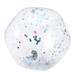 Hemoton Glitter Beach Ball Transparent Sequin Inflatable Ball Summer Funny Play Pool Ball Photo Props Party Favor with Pump (Silver Sequins 40CM)