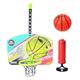 HOMEMAXS 1Pc Children Basketball Board with Basketball and Pump Hanging Basketball Kids Wall Mounted Basketball Board Kit Indoor (Large Size Green)