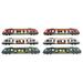 6 pcs Early Educational Train Toy Toddler Electric Train Toy Train for Playing Kids Birthday Gift