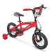 Huffy Moto X 12 Inch Age 3-5 Kids Bike Bicycle with Training Wheels Gloss Red