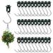 ELANE 30 Pcs Greenhouse EC36 Hooks and Greenhouse Twist Clips Plastic Greenhouse Fixing Clips Greenhouse Insulation Accessories for Outdoor Garden Hanging Plants.