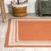 JONATHAN Y JONATHAN Y Haynes Modern Border Stripe Indoor/Outdoor Area Rug 5 X 8 - Orange/Cream