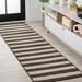 JONATHAN Y JONATHAN Y Vinales Two-Tone Wide Stripe Indoor/Outdoor Area Rug 2 X 8 - Black/Beige