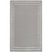 Nourison Sandy Indoor / Outdoor Solid Area Rug Grey/Ivory 3 x5 3 x 5 Grey Rectangle