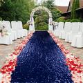 Partisout Aisle Runners for SE33 Weddings Navy Blue Sequin Aisle Runner 2FTx15FT Glitter Aisle Runner Rustic Outdoor Rug Runner Aisle Runner for Ceremony Sparkle Carpet Runner Hallway