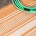 JONATHAN Y JONATHAN Y Negril Modern Double Stripe Indoor/Outdoor Area Rug 2 X 8 - Orange/Cream