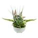 Northlight 11.5 Mixed Succulent and Fern Artificial Potted Plant - Green/White