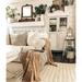 Hauteloom Alice Living Room Bedroom Area Rug - Wool & Viscose - Bohemian Knot Pattern - Neutral Farmhouse Carpet -Texture - Beige Cream Off White Ivory - 5 x 7 6