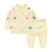 WOXINDA Toddler Kids Baby Girls Long Sleeve Love Print Sweater Cardigan Coat Solid Pant Trousers Set 2PCS Baby Girl Winter Clothes Packs Girls Clothes Crop Top Hoodie Pants Set Baby